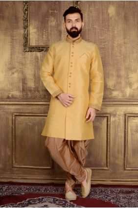 art or Banarasi soie semi-indo- occidentale indo- INW0020