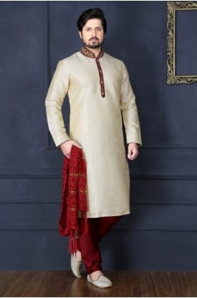 soie art or Banarasi usure ethnique kurta ready-made kurta payjama KUR0224