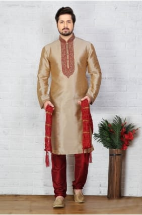 chikoo dupion art soie usure ethnique kurta ready-made kurta payjama KUR0228