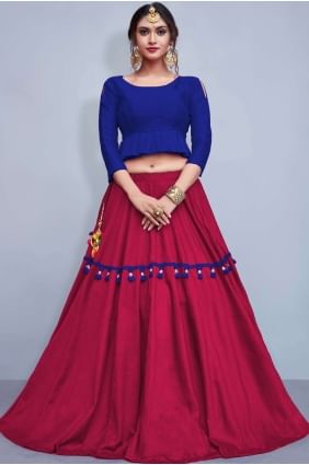 Coton Marron Et Soie Lehenga Choli lcu0005