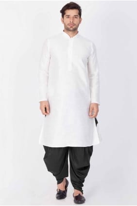 DuPion Soie Hommes Kurta avec uni KURR133