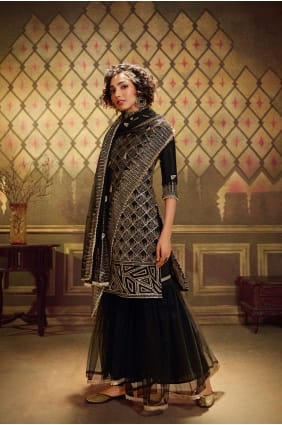 Noir Filet Mou Eid Sharara Costume SS0396