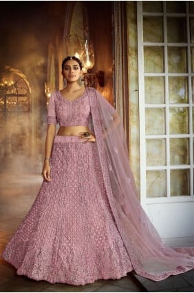 Choli Lehenga Mariage Rose lc3355