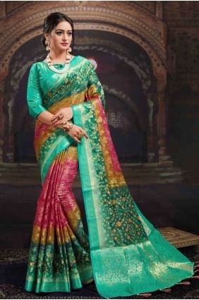 sari rose Chanderi SR17535