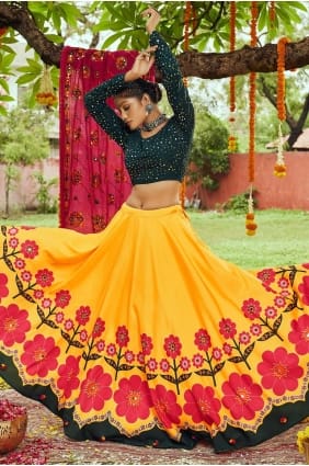 coton navatri chaniya choli avec imprimé LC5749