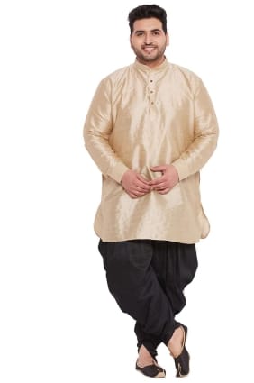 plaine banglori soie crème diwali hommes dhoti kurta avec dupatta KURU0072