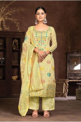 costume palazzo en organza PZ3930