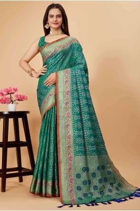 Rama weaving silk sari SR26964