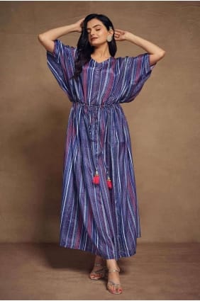 Costume Anarkali en soie artistique avec imprimé AS3933