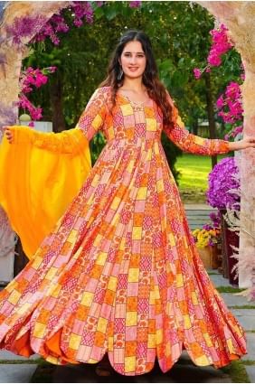 Robe Musterd en rayonne avec imprimé GW0910