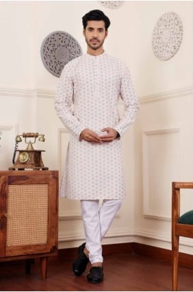 Kurta noire indo-occidentale avec broderies en soie artificielle KURR303
