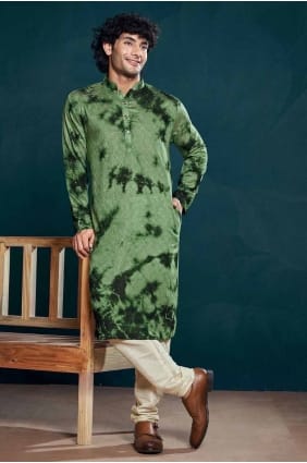 Viscose Hommes Kurta avec impression numérique KURR287