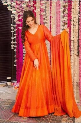 Chinon Robe en mousseline de soie chinon avec imprimé GW1022