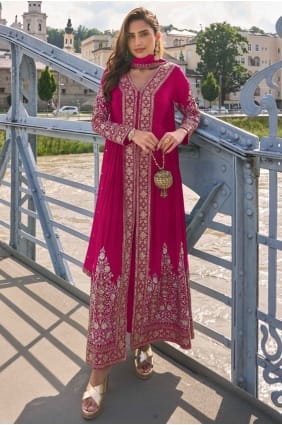 Costume Palazzo Rose en Mousseline Chinon Brodée PZ4446