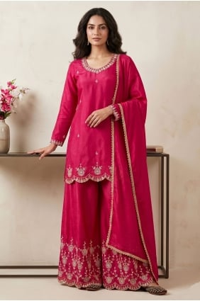 Salwar Kameez en soie brodée SS1387