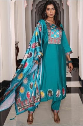 Tailleur pantalon droit Firozi avec soie brodée SK155187