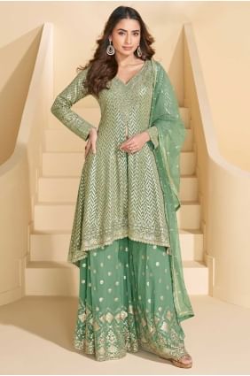 Costume Palazzo Georgette en Pista PZ4184