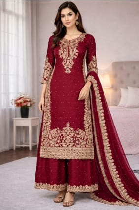 Ensemble palazzo en soie à sequins multicolores PZ4357