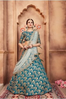 Blue Art soie Lehenga Choli LC1780