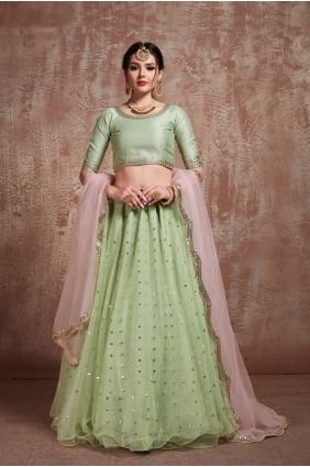 Vert pastel net Lehenga Choli LC2001