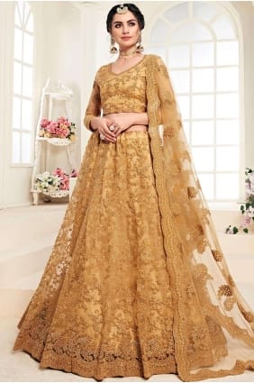 produire jaune net lehenga choli LC2521
