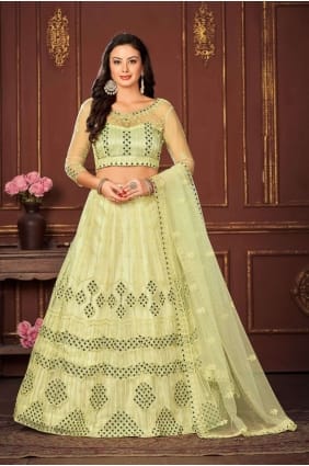 Filet Lehenga Choli avec broderie LC7550