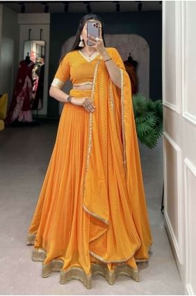 Mostarad Georgette dentelle lehenga choli avec dupatta LC7734