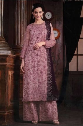 Costume Palazzo Rose Net Brodé PZ3976