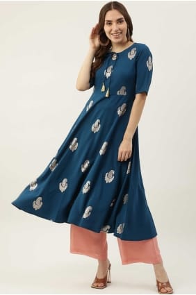 coton salwar kameez avec imprimé SK154569