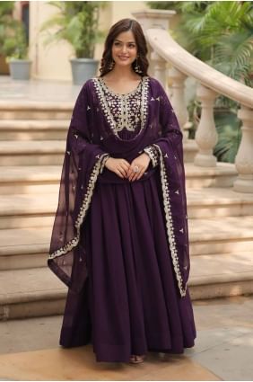 Robe en simili-georgette à sequins GW0985