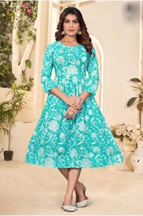 robe robe en coton écume de mer avec imprimé GW0989