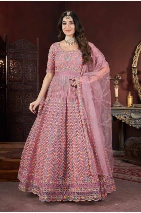 robe pêche en résille brodée GW1063