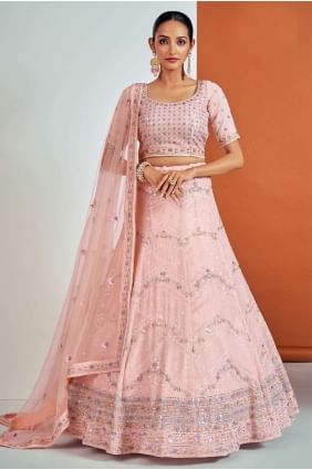 fil de pêche georgette lehenga choli LC6858