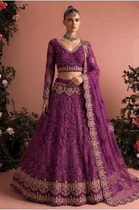 Lehenga Choli beige avec perles et filet LC9053