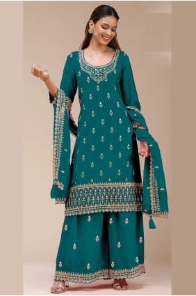 Ensemble palazzo Georgette Rama brodé PZ4405