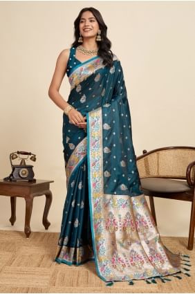 Sari Rama en satin tissé SR28872