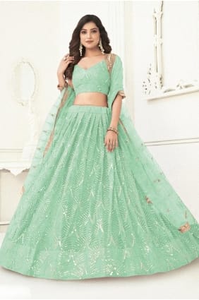 Lehenga Choli en filet avec fil LC8958
