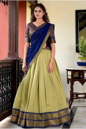 Silk Zari Pista Party Lehenga Choli with Dupatta LC8300