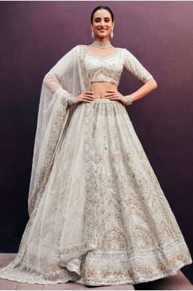 Lehenga Choli en filet avec fil LC9005