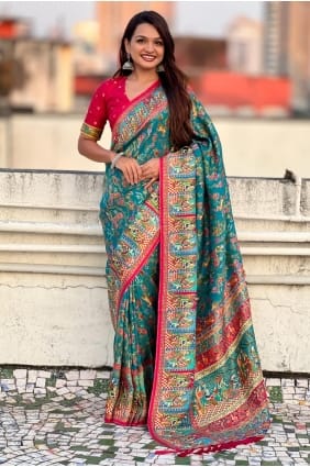 Sari Rama en viscose imprimée SR29382