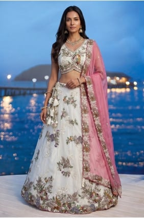 Lehenga Choli en tissu brodé LC9193